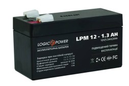 LogicPower LPM 12-1.3Ah (LPM12-1.3 Ah) 12V 1.3Ah, 12В 1.3Ач АКБ