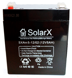 SolarX SXAm5-12 12V 5Ah, 12В 5Ач АКБ
