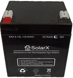 SolarX SXA5-12L 12V 5Ah, 12В 5Ач АКБ