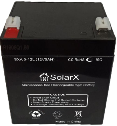 SolarX SXA5-12L 12V 5Ah, 12В 5Ач АКБ опис, відгуки, характеристики