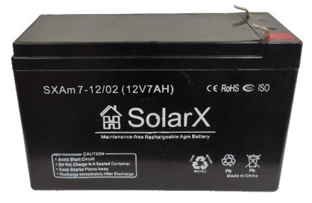 SolarX SXAm7-12 12V 7Ah, 12В 7Ач АКБ опис, відгуки, характеристики