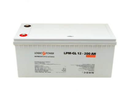 LogicPower LPM-GL 12V 200AH (LPM-GL 12 V 200 AH) 12V 200Ah, 12В 200Ач АКБ