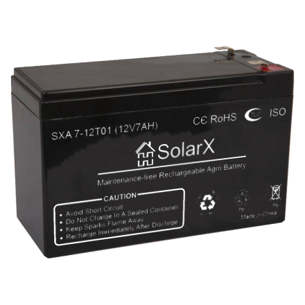 SolarX SXA7-12T01 12V 7Ah, 12В 7Ач АКБ опис, відгуки, характеристики