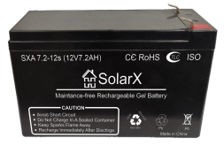 SolarX SXA7.2-12s 12V 7.2Ah, 12В 7.2Ач АКБ