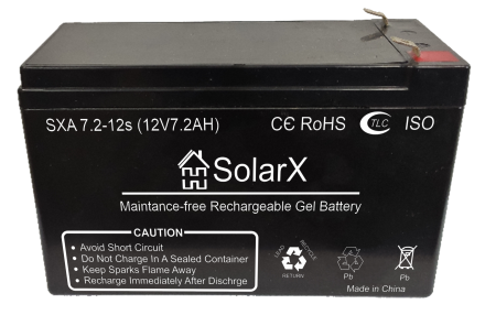 SolarX SXA7.2-12s 12V 7.2Ah, 12В 7.2Ач АКБ опис, відгуки, характеристики