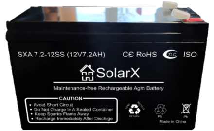 SolarX SXA7.2-12SS 12V 7.2Ah, 12В 7.2Ач АКБ опис, відгуки, характеристики