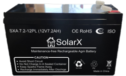 SolarX SXA7.2-12PL 12V 7.2Ah, 12В 7.2Ач АКБ
