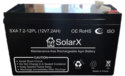 SolarX SXA7.2-12PL 12V 7.2Ah, 12В 7.2Ач АКБ опис, відгуки, характеристики