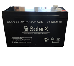 SolarX SXAm7.2-12 12V 7.2Ah, 12В 7.2Ач АКБ
