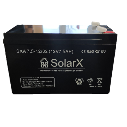 SolarX SXA7.5-12 12V 7.5Ah, 12В 7.5Ач АКБ опис, відгуки, характеристики