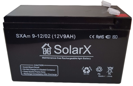 SolarX SXAm9-12 12V 9Ah, 12В 9Ач АКБ опис, відгуки, характеристики