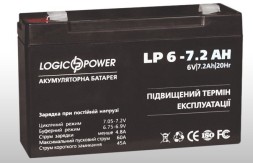 6V 7.2Ah, 6V7.2Ah LogicPower LP6-7.2 ah АНАЛОГ АКБ 6v-7.0ah