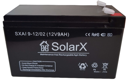SolarX SXAI9-12 12V 9Ah, 12В 9Ач АКБ опис, відгуки, характеристики