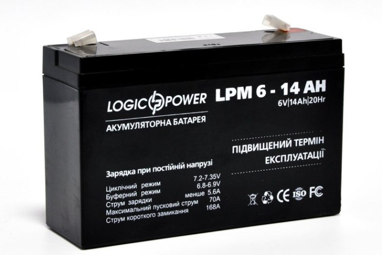 Аккумулятор 6v свинцовый