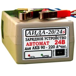 АІДА-20/24s зарядний пристрій імпульсний 24В, 10А з 3 режимами десульфатації