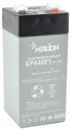 MERLION AGM GP44M1 АКБ 4V4Ah 4в 4ач​