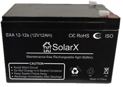 SolarX SXA12-12s 12V 12Ah, 12В 12Ач АКБ