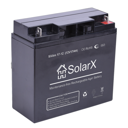 SolarX SXAm17-12 12V 17Ah, 12В 17Ач АКБ опис, відгуки, характеристики