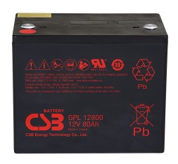 CSB GPL 12800 Аккумулятор, 12 Вольт, 80 Ампер-часов (Ah)