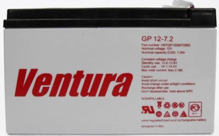 Ventura GP 12-7.2 (12v 7.2Ah, 12В 7.2Ач) опис, відгуки, характеристики